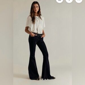 We The Free Emre Flare Jeans in Black